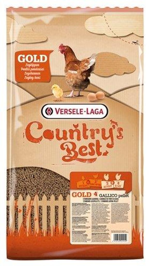 Versele-Laga Country's Best Gold 4 Gallico Pelletlegkorrel Productafbeelding 