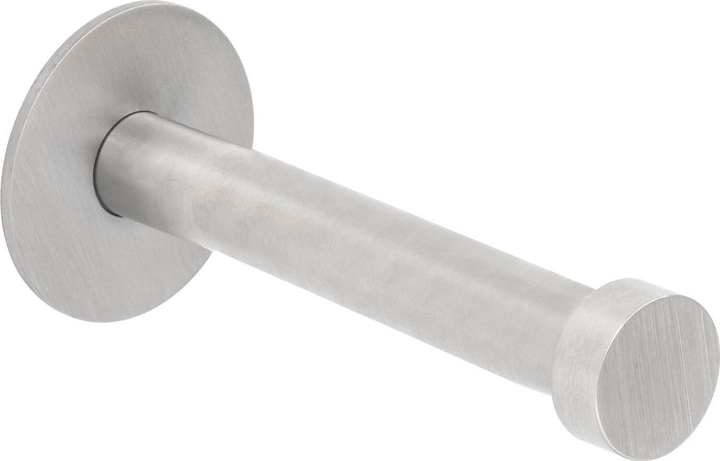 Alles im Griff Wandhaken Pirwa 1 - Kleiderhaken Wand einzeln - Garderobenhaken mit Grundplatte Tiefe 72mm, Edelstahl gebürstet
