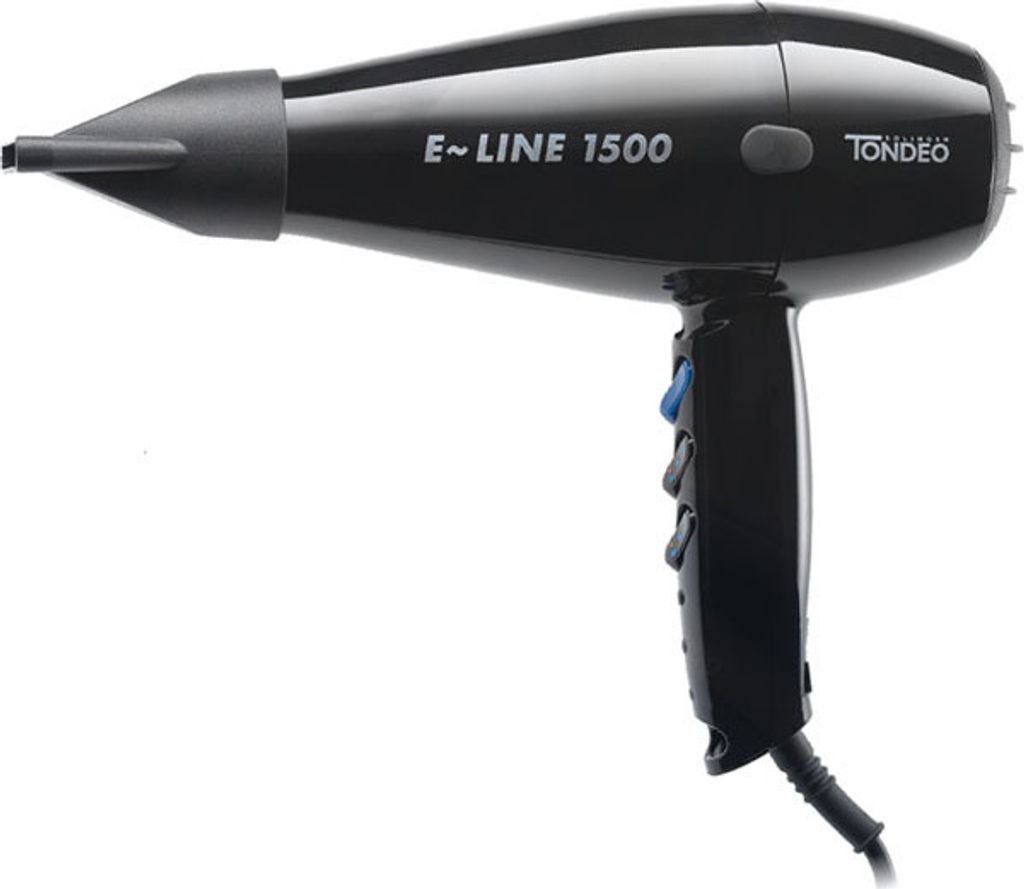 Tondeo E-LINE 1500, Schwarz, Einfarbig, 3 m, Tasten, Produktbild 