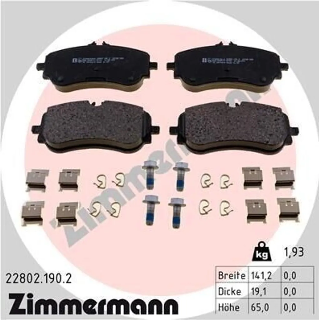 Stop aux Bruits de Freinage : Plaquettes Zimmermann pour VW Crafter