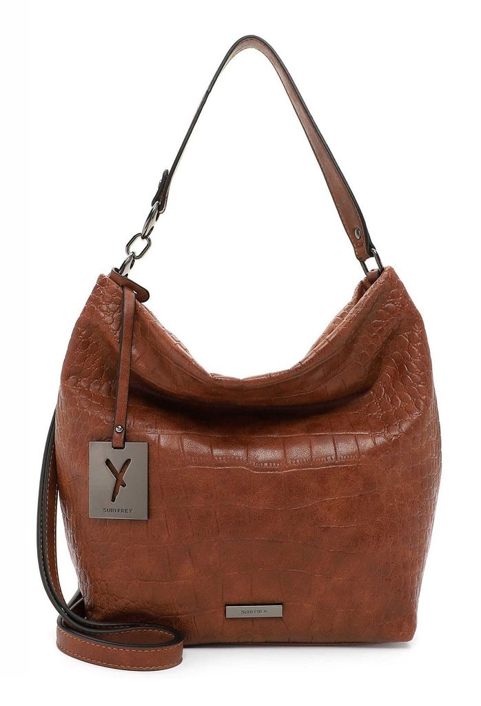 SURI FREY Schultertasche Umhängetasche SFY Hadley Hobo Bag Cognac braun