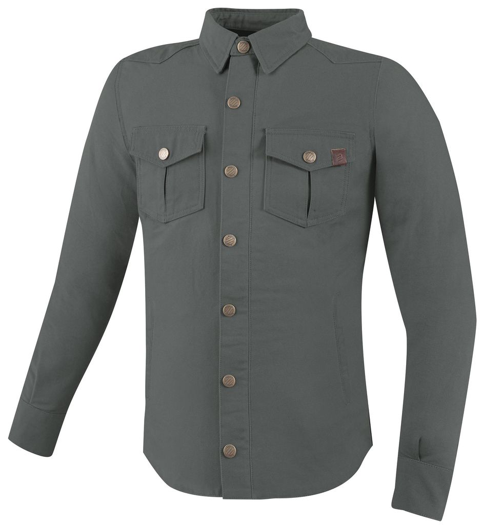 Bogotto Furrow Motorrad Hemd, grün, 2XL