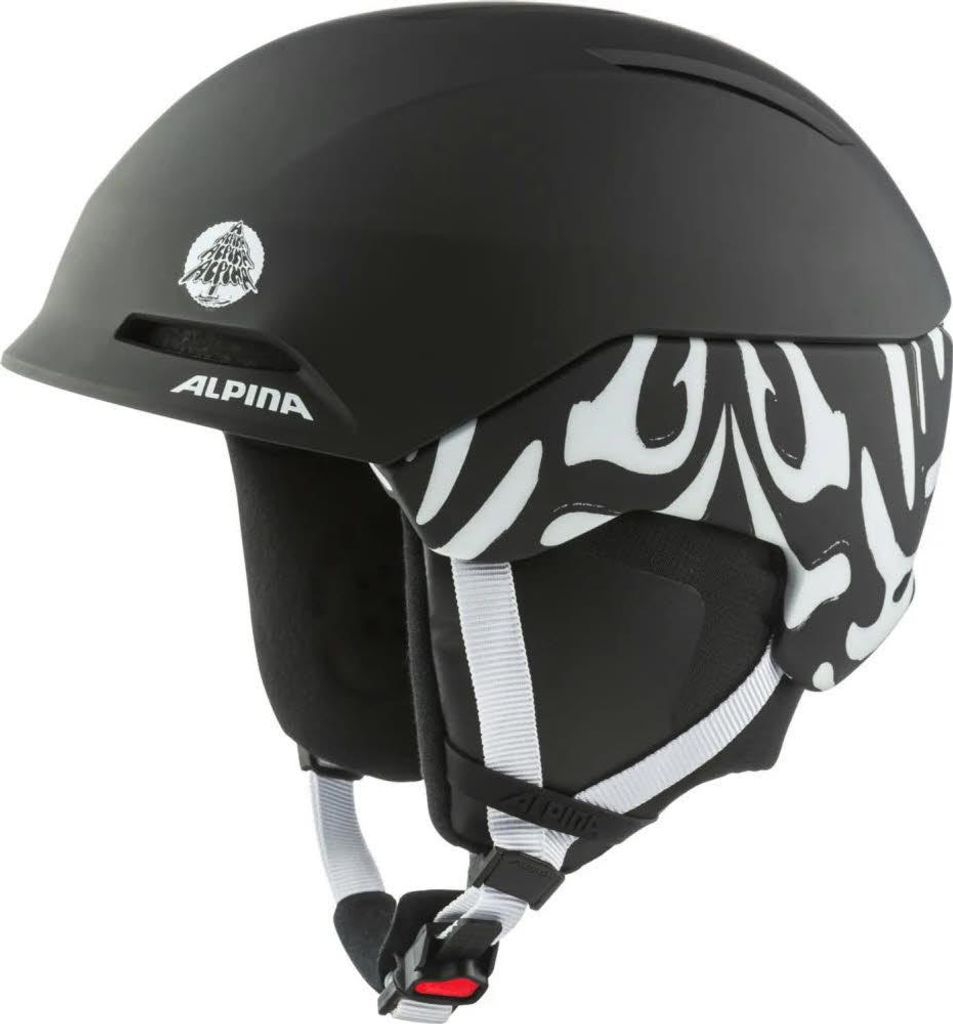 Alpina NAX Unisex Skihelm Snowboardhelm litoff black white 51-55