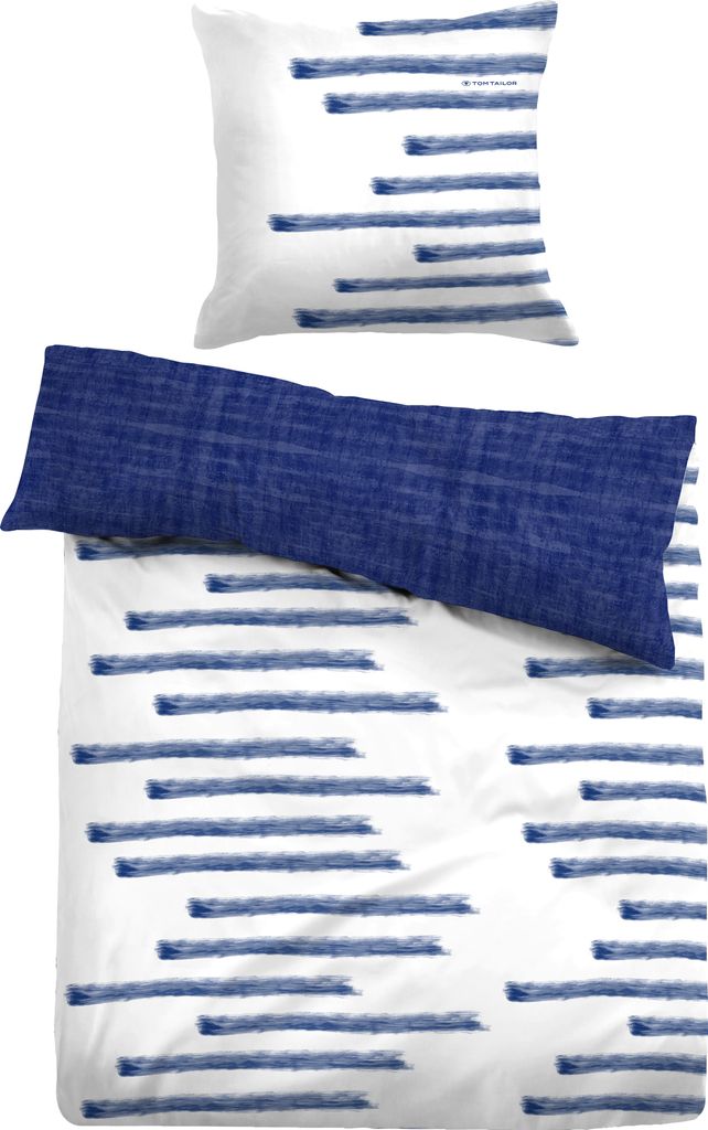 Tom Tailor Mako-Satin Bettwäsche 67658-807 indigo blue Produktbild 