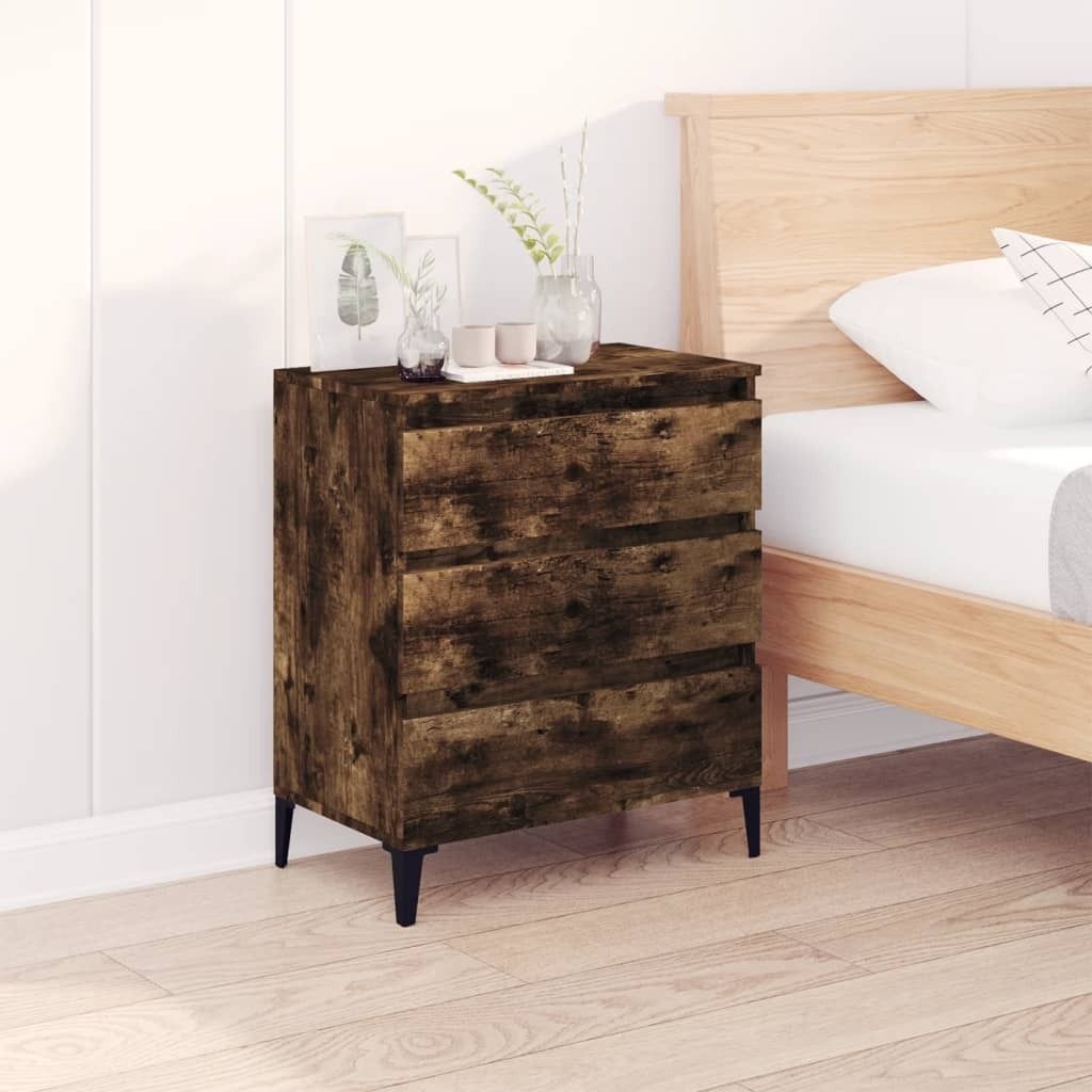 The Living Store Sideboard Räuchereiche 60x35x70 cm Holzwerkstoff