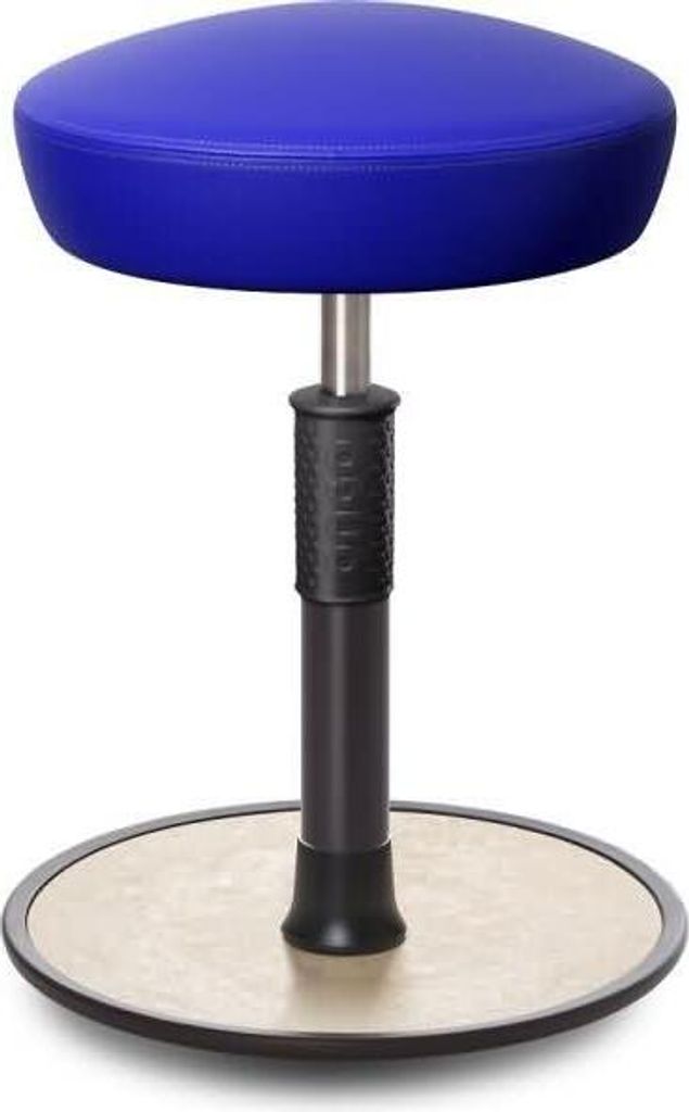 Sitz- Stehhocker Free Regular Hutsitz skai Kunstleder blau schwarz /cremeweiß.