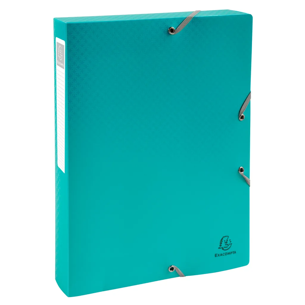 Boite de rangement archives A4 en plastique dos 40mm couleurs vives