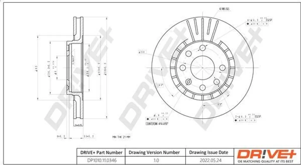 Stop vibrations freinage : Disque de frein Dr!ve+ pour Vectra B J96