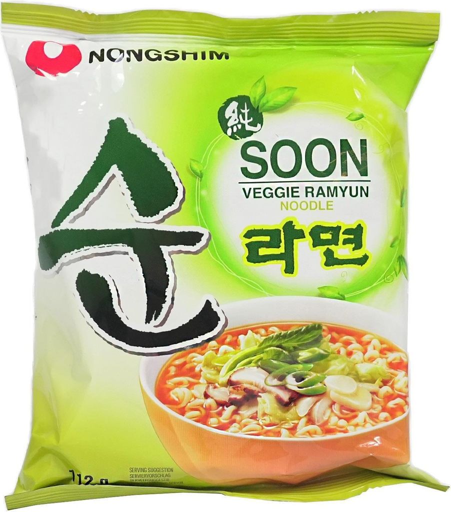 Soon Veggie Ramyun 112 g zuppa vegetariana pronta - Immagine del prodotto 