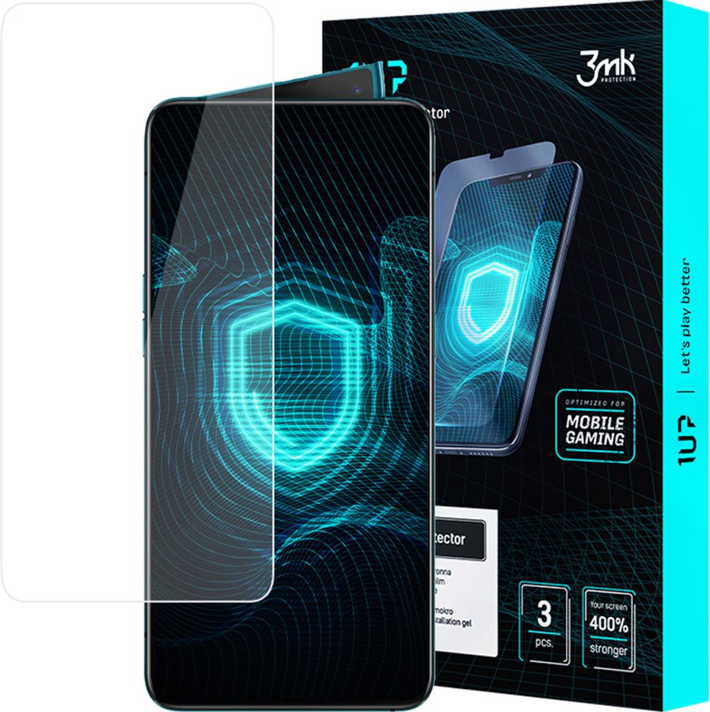 3mk Display Schutzfolie 1UP für Oppo Reno 10X ZOOM transparent Gaming (3 Stück)