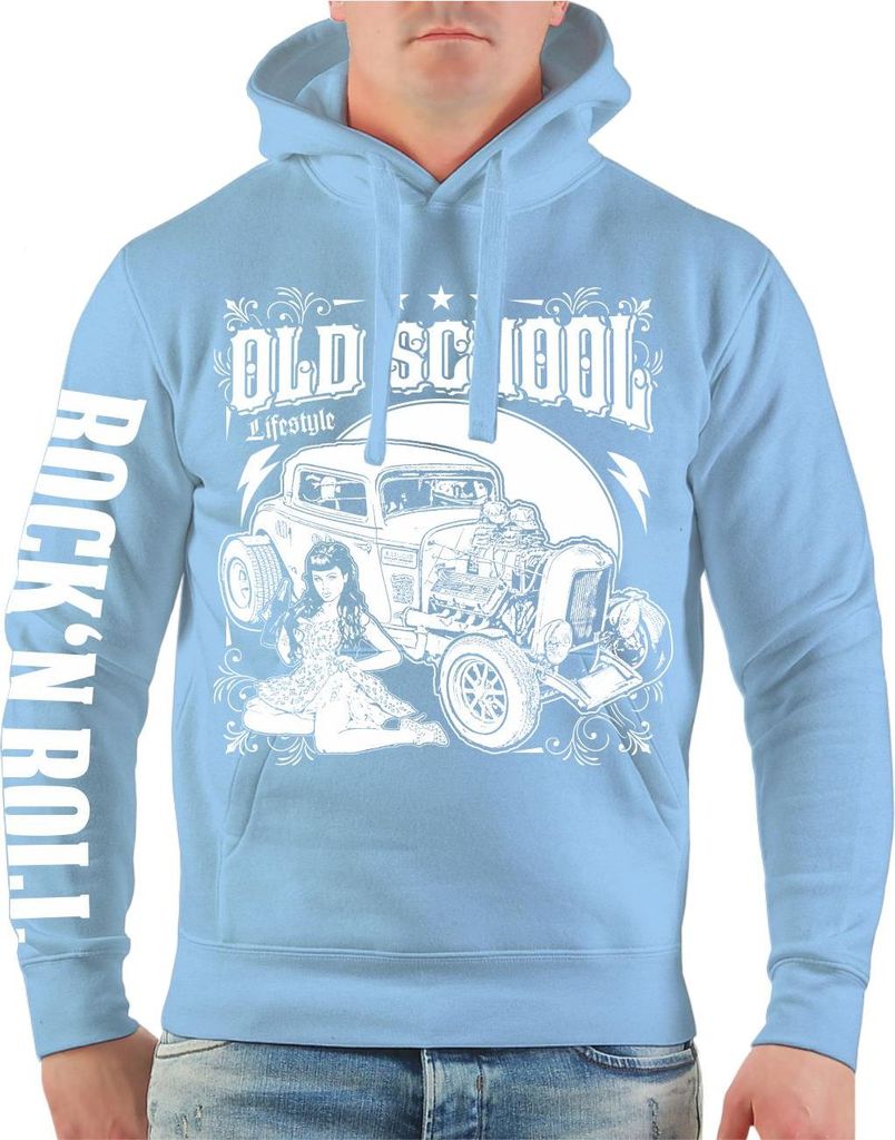 Herren Kapuzenpullover Oldschool Lifestyle
