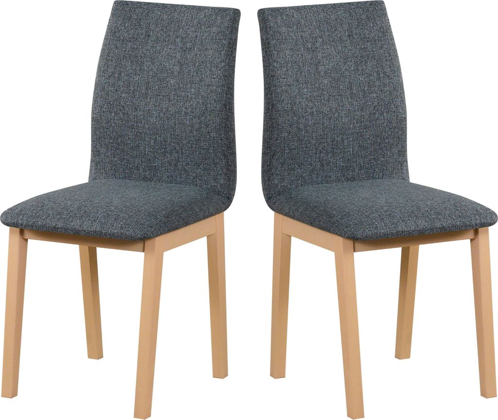 Esszimmerstuhl, Holz Buche Massiv Stuhl Stühle Küchenstuhl - Set 2x LUNA 1 sonoma
