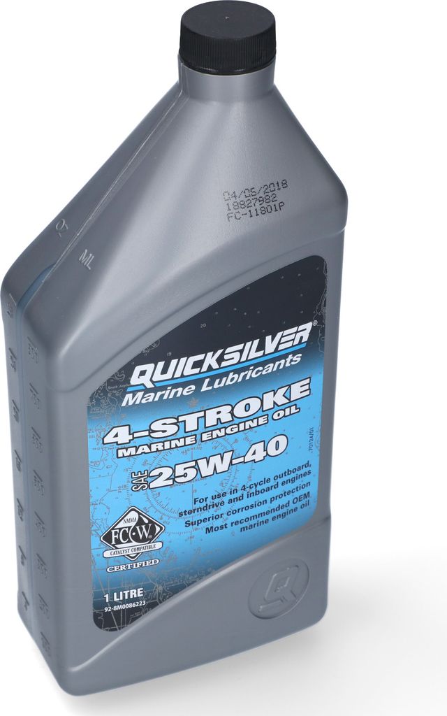 Quicksilver 4-Stroke Marine Engine Oil SAE 25W-40 1 L Produktbild 
