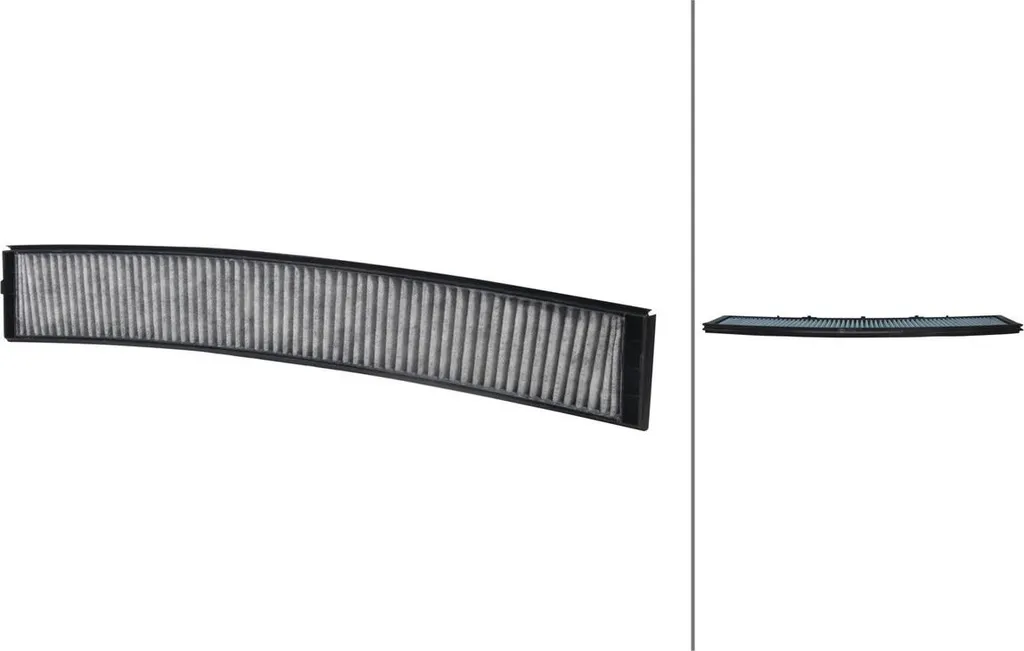 Filtre habitacle BMW X3 : Air sain et antibactérien HELLA 670mm