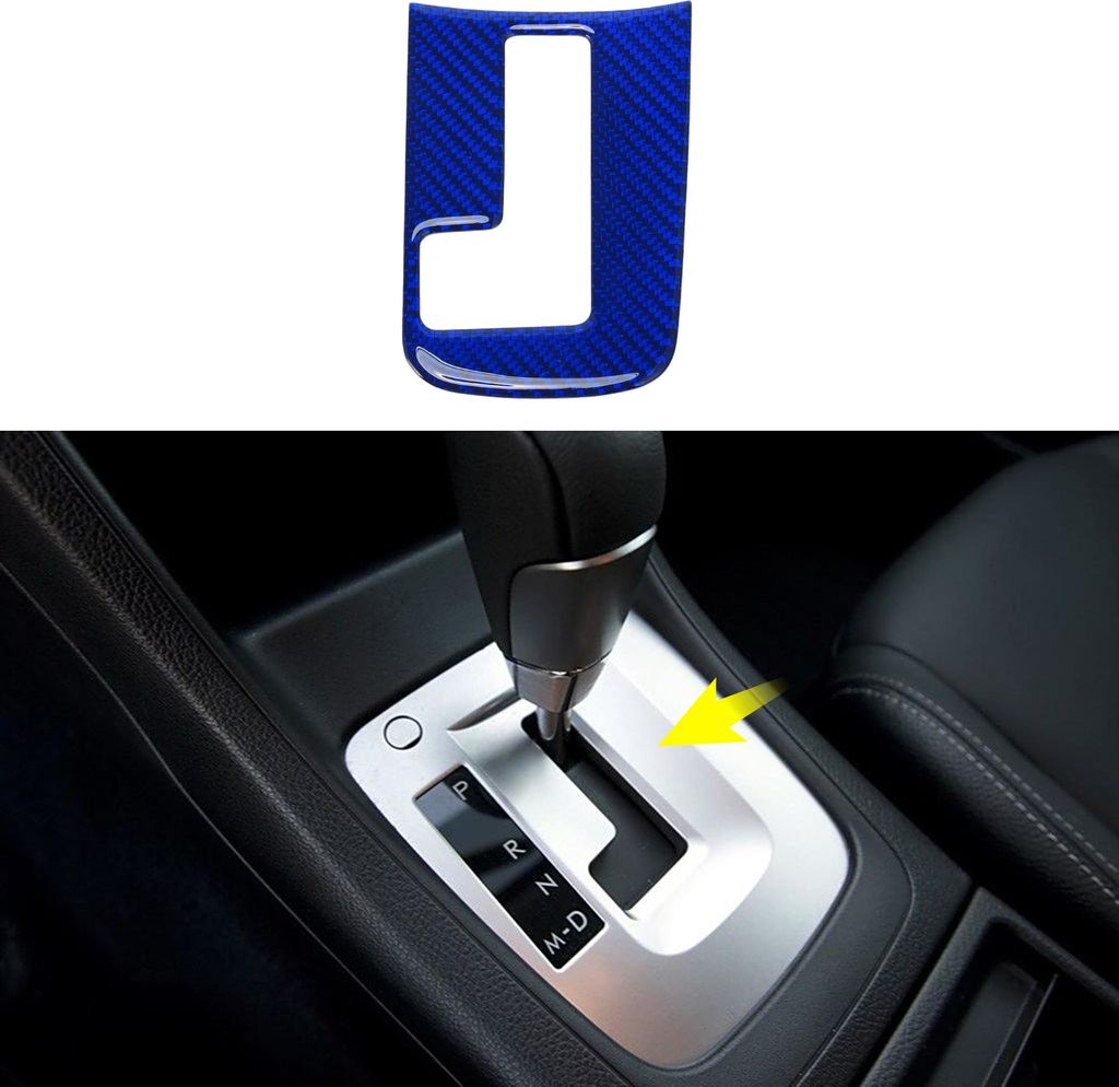 ABS Schaltknauf Knopf Abdeckung fš¹r Subaru Impreza 2012-2014 Konsole Getriebe Panel Aufkleber Trim Innenausstattung Dunkelblau