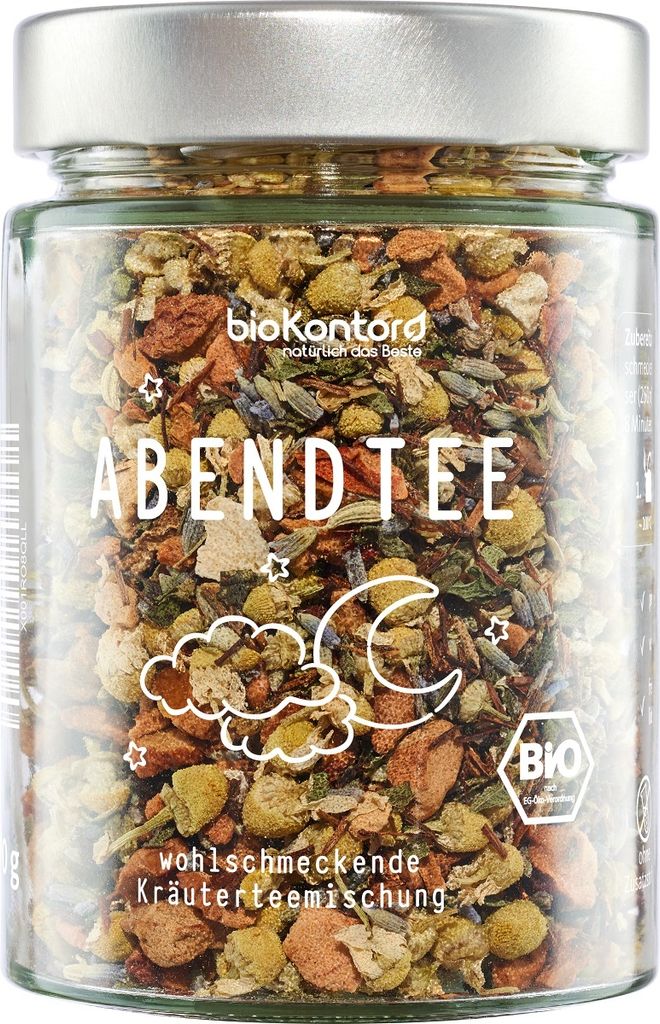 Abendtee 70 g, wohlschmeckender Kräutertee mit Baldrian, Produktbild 