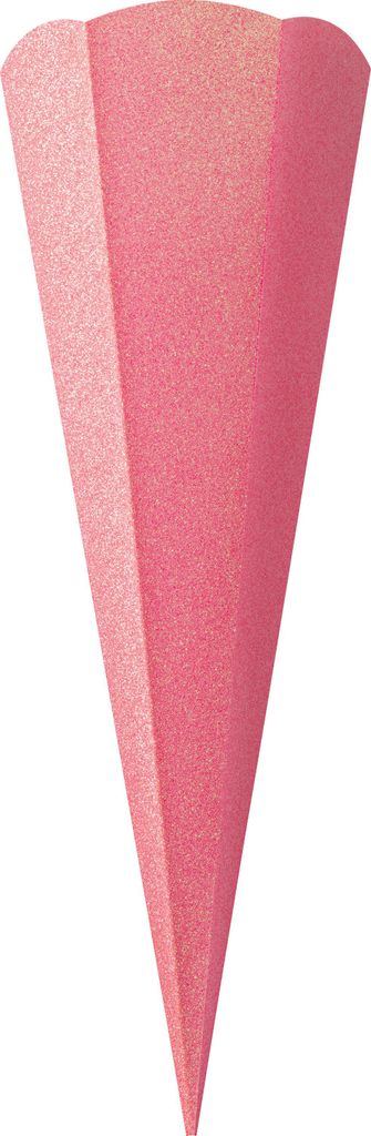 Schultüten-Rohling "Glitter", 68 cm Light Pink Produktbild 