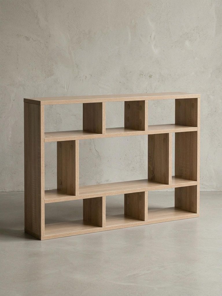Wandregal WL5.809 Sonoma Eiche 75x51x16 cm Holz Hängeregal Modern, Design Wandboard Freischwebend, Holzregal Regal für die Wand, Bücherregal Sch...