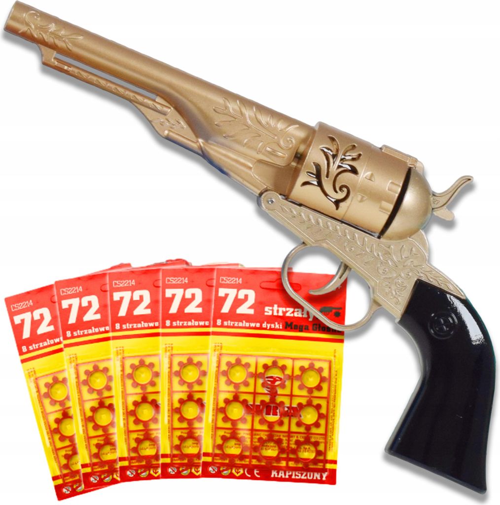 Spielzeugpistole - Metallischer Revolvergadget mit Produktbild 
