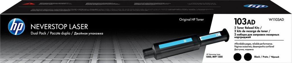 HP 103AD Neverstop Toner Reload Kit 2-Pack Image du produit 