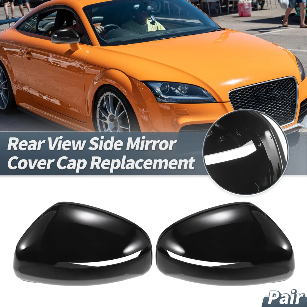 Couvercles Rétroviseur Audi TT R8 Noir Brillant en ABS Ultra Résistant