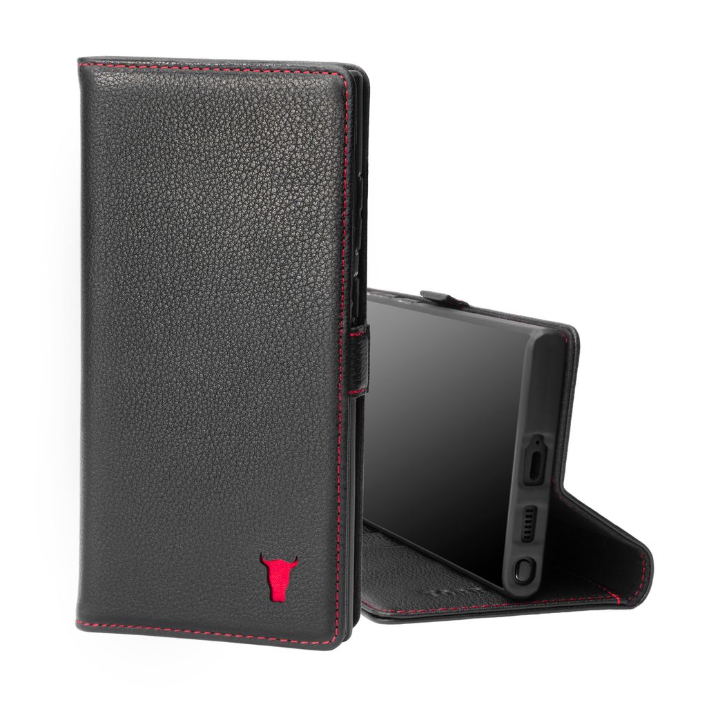 Galaxy S22 Ultra Étui portefeuille en cuir (avec fonction Image du produit 