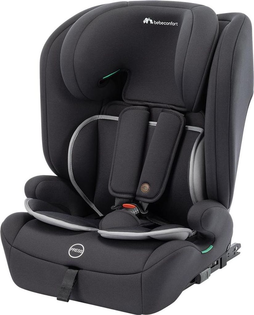 Bebeconfort Fortis i-Size Kindersitz, Vorwärtsgerichteter Kindersitz, ISOFIX-Kindersitz, von 15 Monate-12 Jahren, 9-36 kg, 76-150 cm, Mineral Black