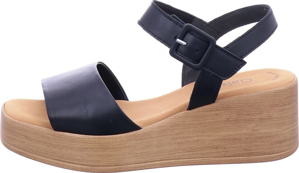 Gabor Plateau Sandaletten Damen 31373737373533 Schwarz 40 1/2 EU