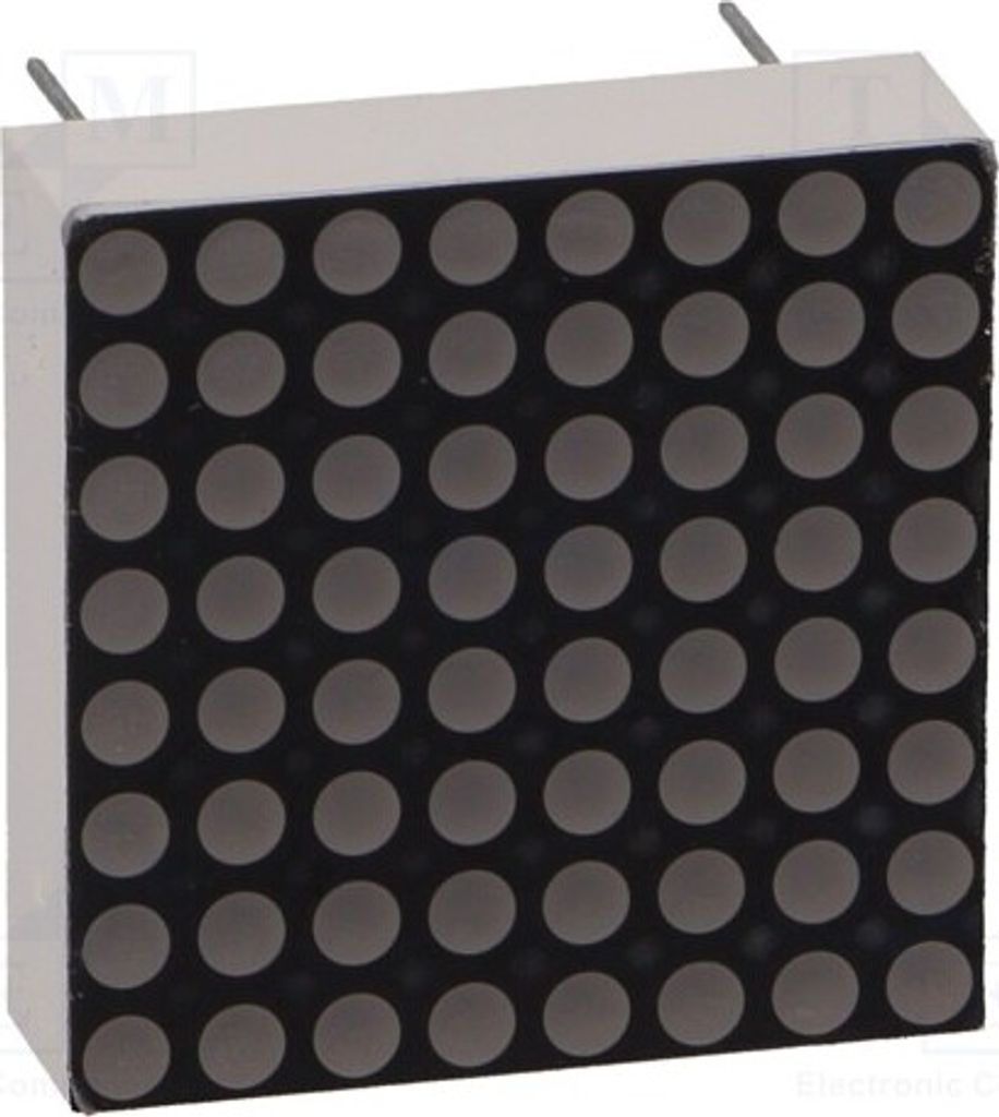 1x Display: LED Anode 8x8 Matrize gelb-grün 2÷4mcd 20x20mm KWM-20881AGB LED Matri