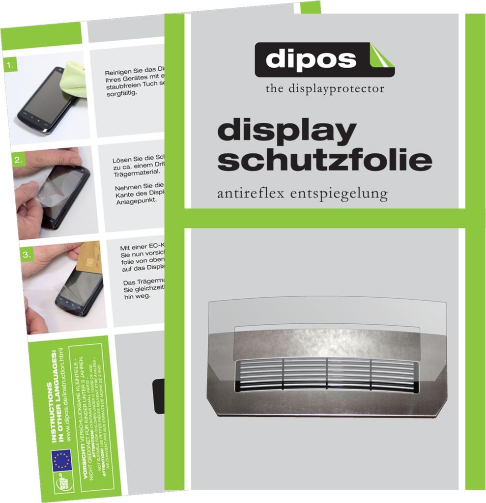 2x Schutzfolie für Jura Z-Serie Z5 Z7 Z9 Tropfblech + Display matt Displayschutzfolie Folie Display Schutz dipos