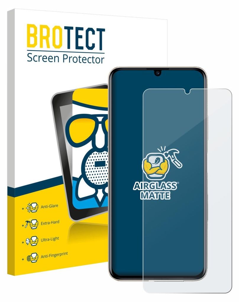 BROTECT Entspiegelungs Schutzglas für Huawei Nova Y71 Schutzfolie Panzer Folie Glas Display Schutz matt