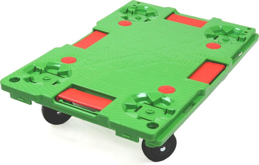 Transportroller aus Kunststoff, Tragfähigkeit 150 kg Grün x x - Grün - Polypropylene (PP) - In - & Outdoor - Nutzung - JOI - 025