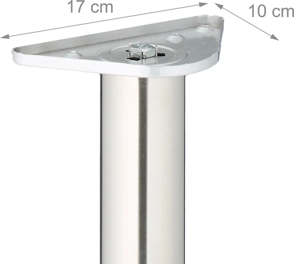 Pieds de Table Épingles Set de 4 Supports Métalliques pour Table Basse