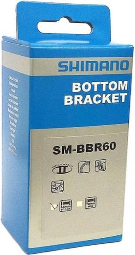 Shimano SM-BBR60 Ultegra trapas, zwart, BSA, ISMBBR60B Productafbeelding 