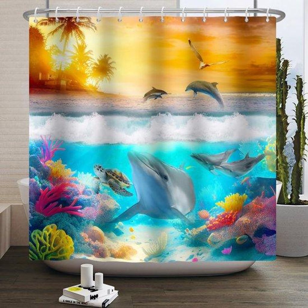 Wasserdichtes Duschvorhang 122x183 cm Polyester