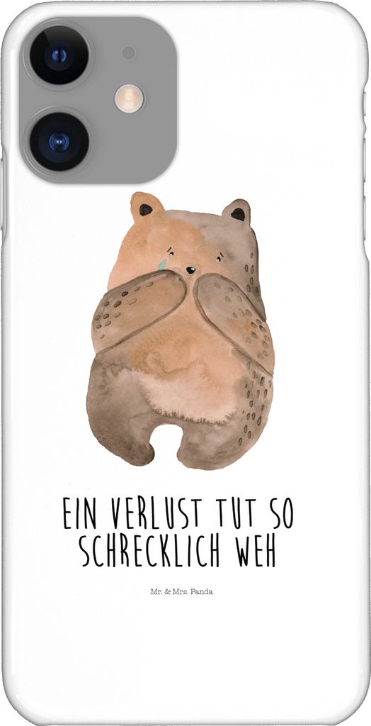 Mr. & Mrs. Panda Iphone 11 Handyhülle Bär Verlust - Weiß - Geschenk, Handy Schutzhülle, Smartphone Hülle, Teddybär, Cover, Case