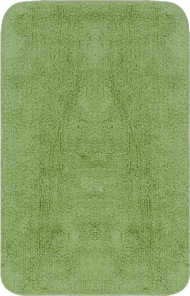 vidaXL Badematten-Set 2-tlg. Stoff Grün