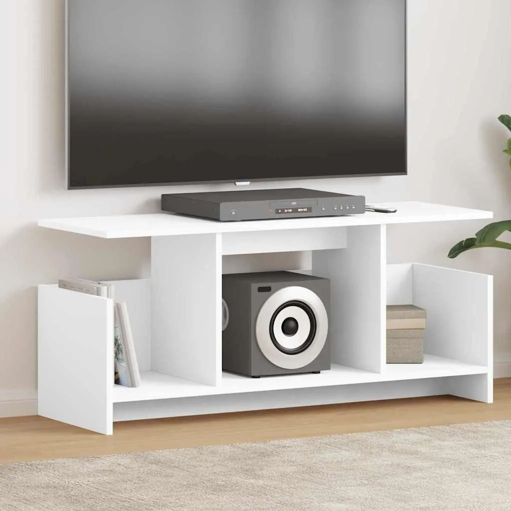 Mobile TV Bianco Economico e Resistente Maison Exclusive 102x35x45 cm