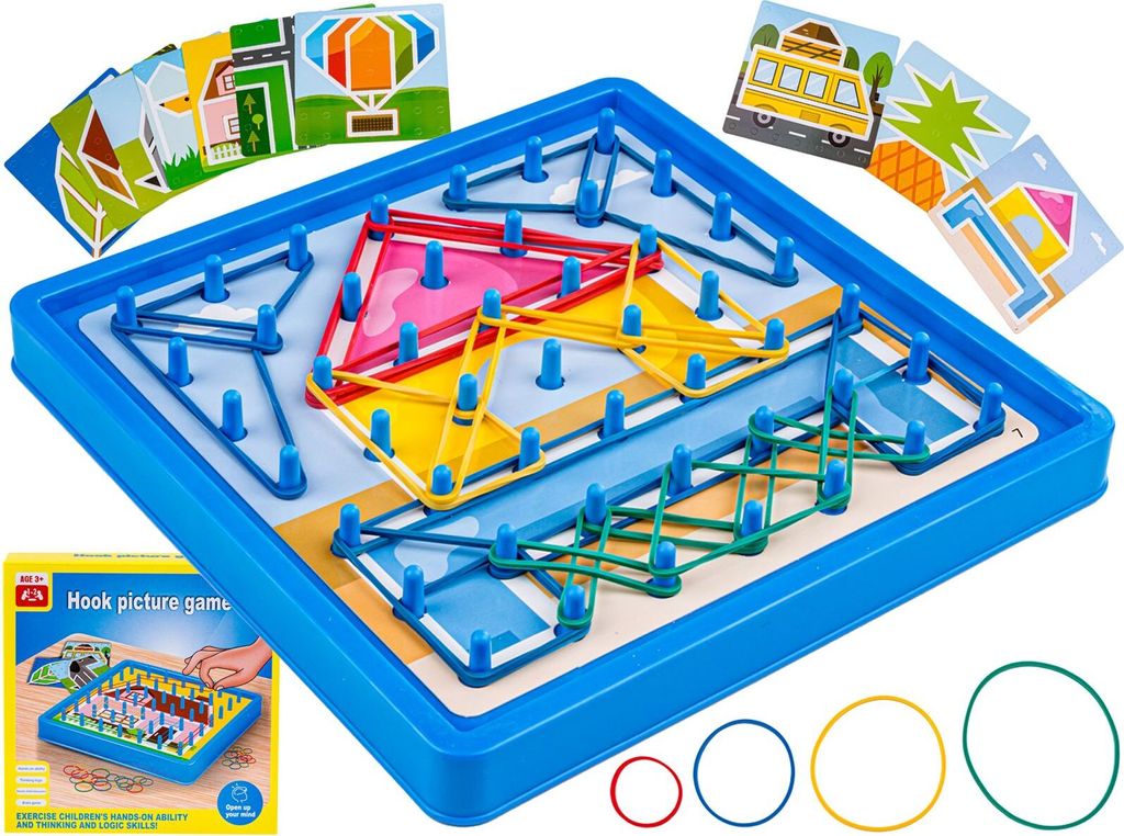 Puzzlespiel Farbige Radiergummis Schnurhaken Bilderspiel Karten