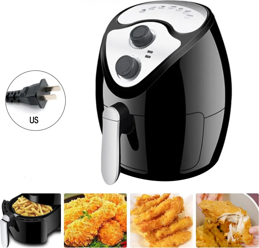 Friteuse air chaud 2,6L avec écran LED tactile et 7 fonctions de menu