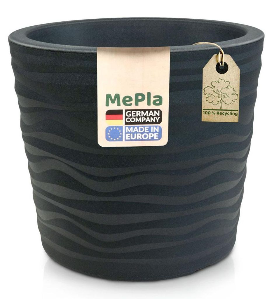 MePla - Pflanzkübel Trento ø 40 anthrazit Produktbild 