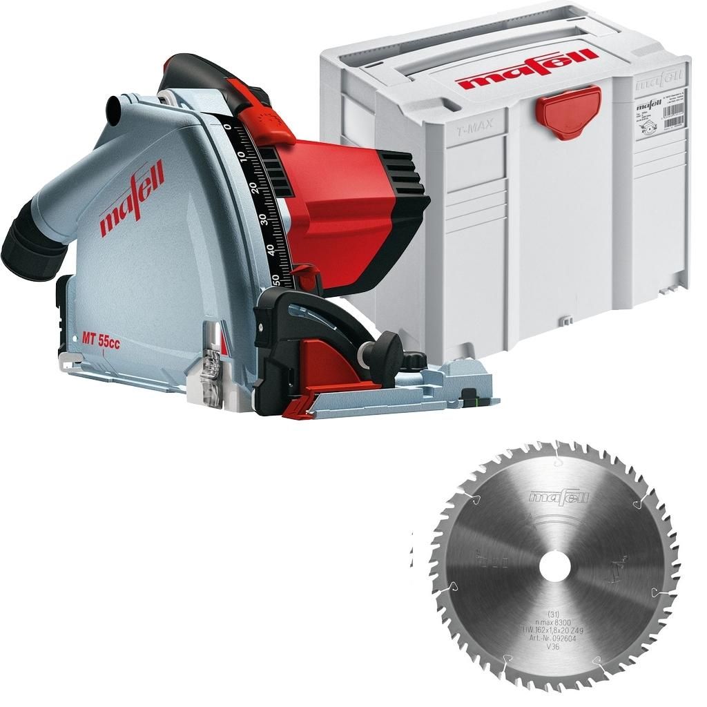 Mafell Tauchsäge MT 55 cc Fan Set MT 55 cc im MidiMAX und Produktbild 
