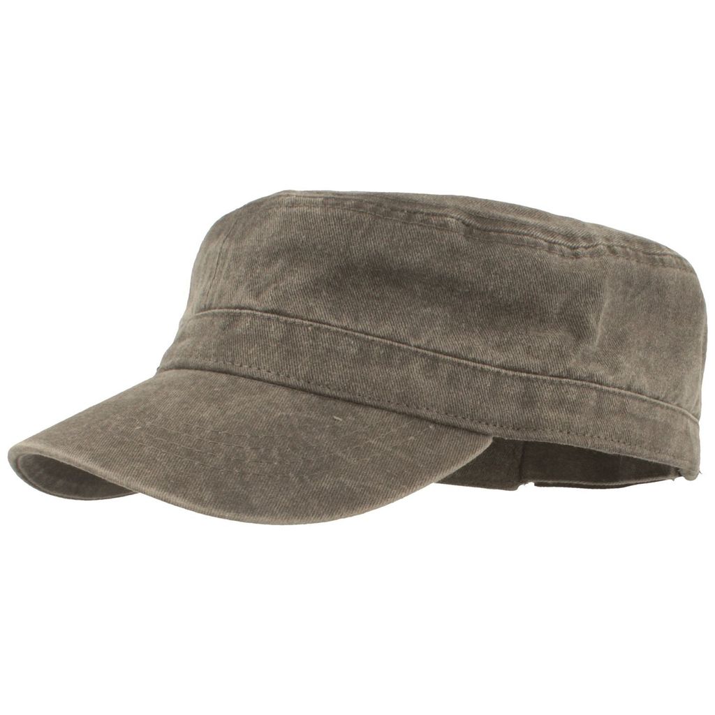 Fiebig Herren Army Cap Baumwolle waschbar used Look in grau