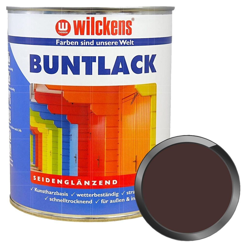WILCKENS Buntlack Seidenglänzend 0.375 Liter RAL 8017 Schokoladenbraun
