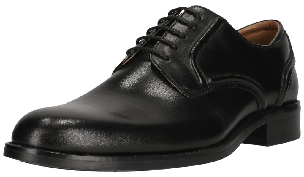 CLARKS Schnürschuhe CraftRemi Lace mit Dämpfung im Fersenbereich 1216 Black Leather 47