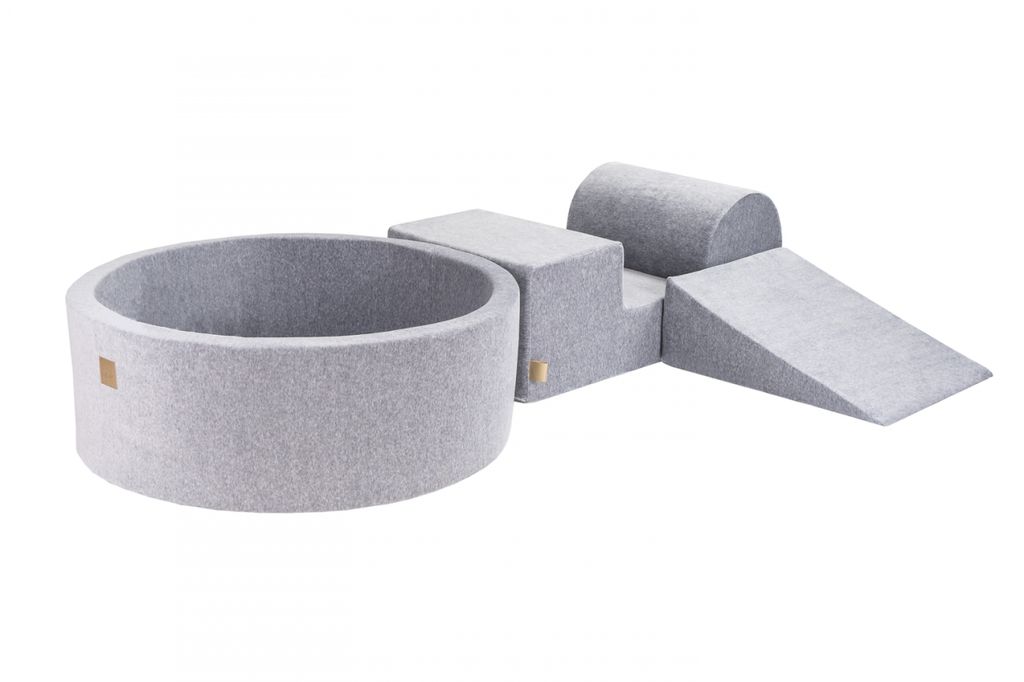 Schaumstoff Bausteine Kinder mit Bällebad - Softbausteine Baby