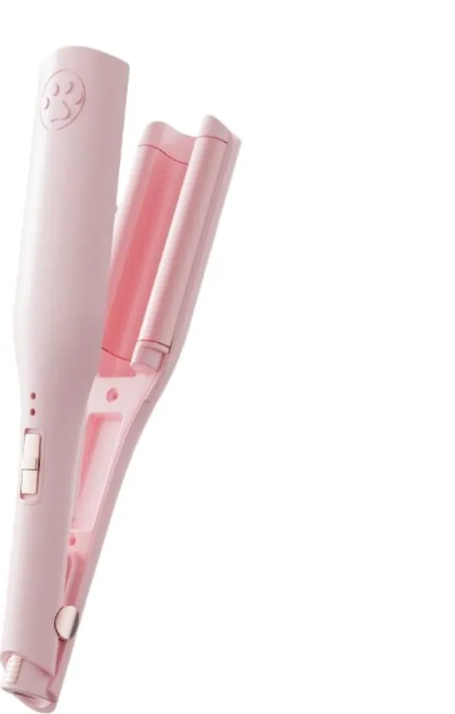 INF Ferro arricciacapelli profondo a U da 28 mm per onde naturali e durature Rosa