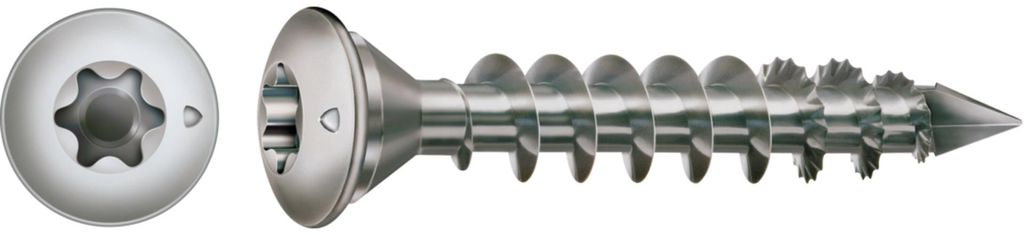 Pfostenschraube Edelstahl A1, 8mm, x 50 mm, 50 Stk. - Profi Produktbild 