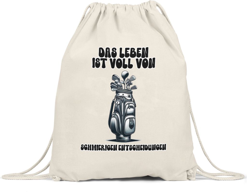 Das Leben ist voll mit schwierigen Entscheidungen Golfbag Produktbild 