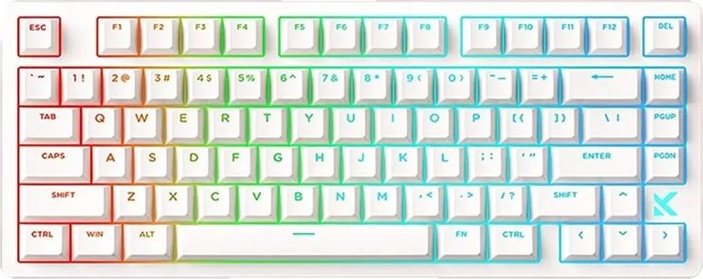 Clavier mécanique filaire Dieu Magnétique blanc contre la latence